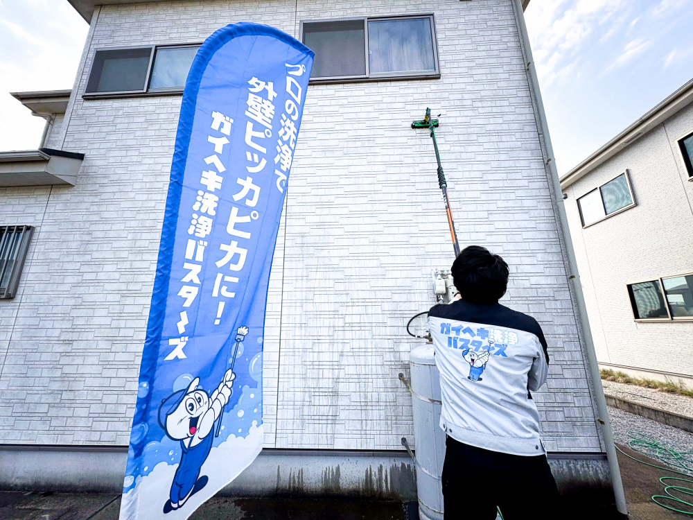 外壁の黒ずみ・苔は塗装より「洗浄」?費用10分の1!?賢いお手入れ術|浜松市の屋根修理専門店 画像